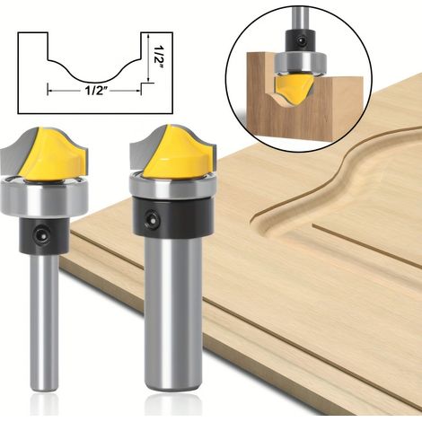 Jeu de 2 fraises à profiler, fraises pour panneaux de porte - fraises à bois, fraises à sculpter (1/5)