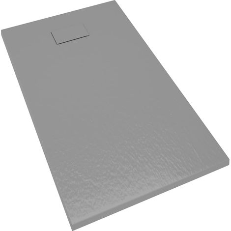 Piatto doccia base doccia piatto doccia contenitore doccia bagno WC cabina doccia arredamento casa SMC 120x70 cm grigio 020001978