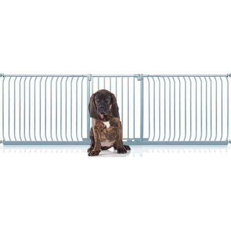 Bettacare Elite Barrière Pour Chien À Pression, Barrière Pour Animaux De Compagnie, 271cm - 280cm, Couleur Gris Mat (1/5)