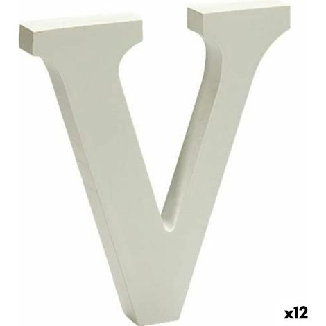 Pincello Buchstaben FOAM LETTER V weiß - 12 Stück