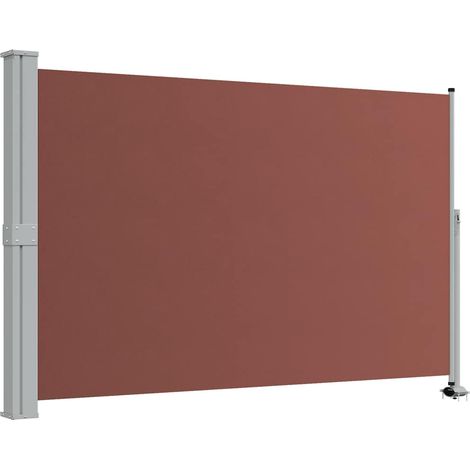 Auvent Marquise latéral rétractable de patio, Store Banne pour Jardin Balcon Terrasse, 160x300 cm Marron OIB5414E (1/4)