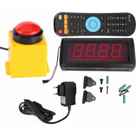 LED-Countdown-Timer, 10-Sekunden-Herausforderungsspiel mit Fernbedienung für Aktivitäten und Werbung in Einkaufszentren (EU-Stecker) (1/5)