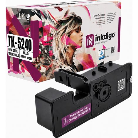 Inkdigo Toner TK5240C kompatibel mit Kyocera ecosys M5526cdn P5026cdn TÜV-zertifiziert (1/5)