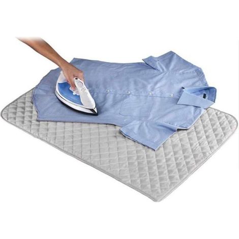 Tapis De Lessive - 48 X 85 Cm - Tissu Enduit De Coton Argenté - Pour Machine À Laver Et Séche-Linge - 1 Pièce (1/5)