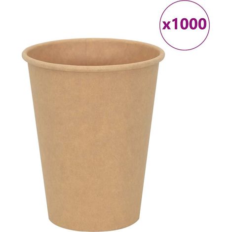 Pappbecher 1000 Stk. 12oz 300ml Braun