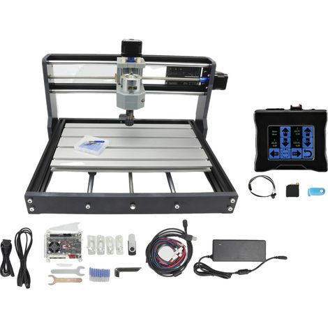 Macchina per incisione CNC, kit intuitivo, compatibile con un'ampia gamma di materiali, tasto ADD (1/2)