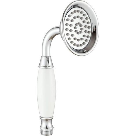 Pommeau de douche traditionnel en laiton chromé et céramique 8,3 cm pour robinets de salle de bain (1/4)