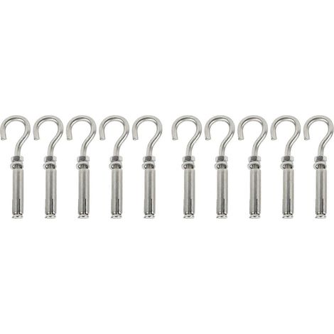 Lot de 10 boulons d'expansion en acier inoxydable avec trou de fixation pour équipements de communication médicale (1/4)