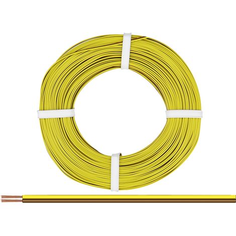Donau Elektronik 250-38-25 Litze 2 x 0.50 mm² Gelb, Braun 25 m
