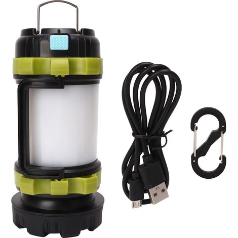 Lampe de camping rechargeable USB 3500mAh, torche ultra-lumineuse pour randonnée extérieure, lampe d'urgence super brillante. (1/5)