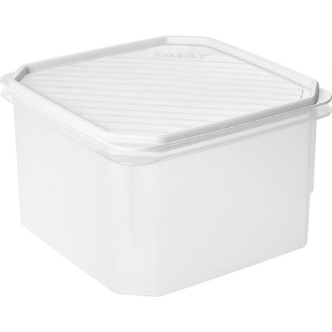 Boîte Alimentaire Plastique 2,9 L Flex, 18,5 x 18,5 x 12,2 cm (1/3)