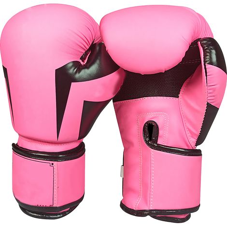 Gant d'entraînement de boxe, sac de sable de combat pour hommes femmes adultes enfants garçons filles rose 10oz (1/5)