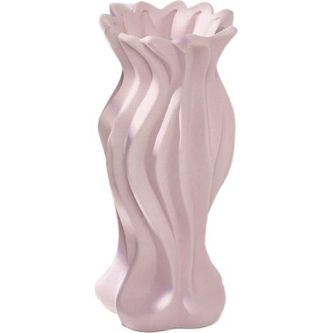 Vase Ceramique [Vase] Elegant en Ceramique pour Fleurs Seches ou Artificiels, Decoration Maison Minimaliste Rustique (18.5cm, Couleurs: Jaune/Purple/Orange/Bleu) (1/5)