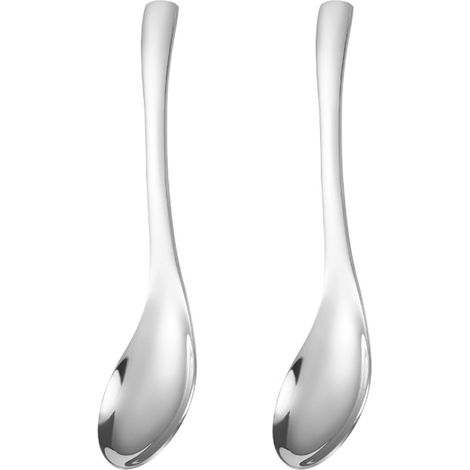 Cuillère De Service En Acier Inoxydable - Pour Soupe Et Dessert - Usage Domestique Et Restaurant - Lot De 1 (1/5)