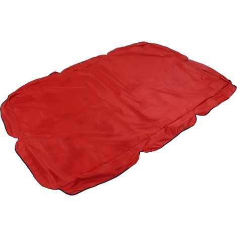 Auvent pour balancelle de jardin, en tissu Oxford argenté, housse imperméable pour balancelle de jardin, accessoire de protection solaire, rouge (1/5)