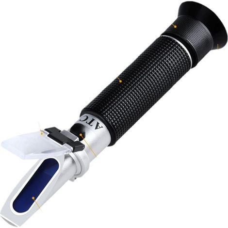 High Precision Alcohol Refractometer 0-80% v/v, Portable Alcohol Content Measuring Tool, Portable Alcohol Meter Refractometer for Bourbon Vodka Gin Whisky Scotch etc.