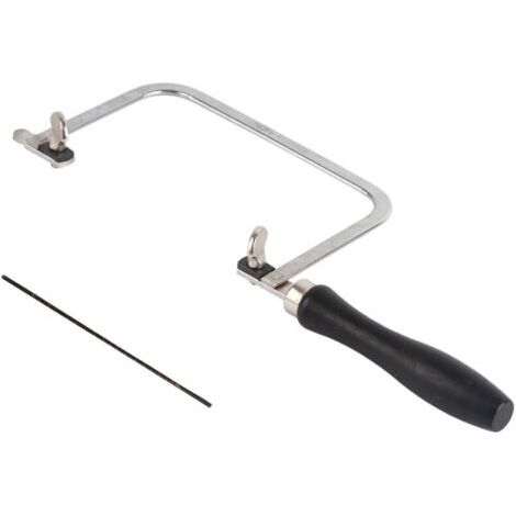 Lames de Scie à Bijoux Portables, Scie Réglable pour Bijoux avec Lames de Scie, Scie à Métaux, Fil de Scie pour Bijoux, Outil avec Poignée pour le Traitement de Bijoux
