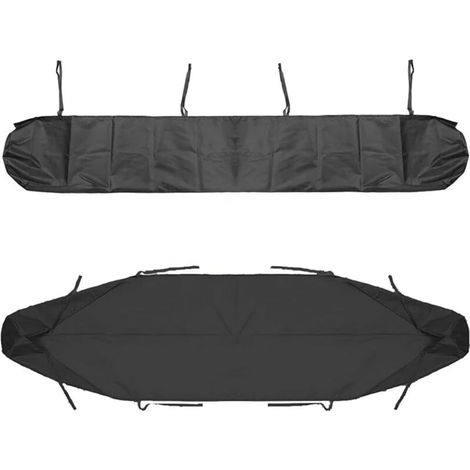 x 4 m Markisen-Abdeckungstasche (schwarz), schwarze Staubschutz-Aufbewahrungstasche für Terrassenmarkisen für Hof und Garten MUMU (1/4)