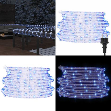 Cordon lumineux avec 1200 LED Blanc froid 50 m PVC - Décoration de fête - Guirlande LED (1/5)