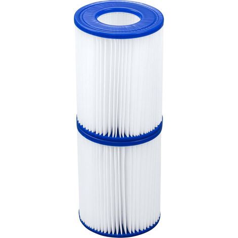 Bestway Flowclear Typ II Filterkartusche, Bestway Pool- und Spa-Filter, einfache Installation, Poolreinigungsfilter, 2er-Pack (1/5)