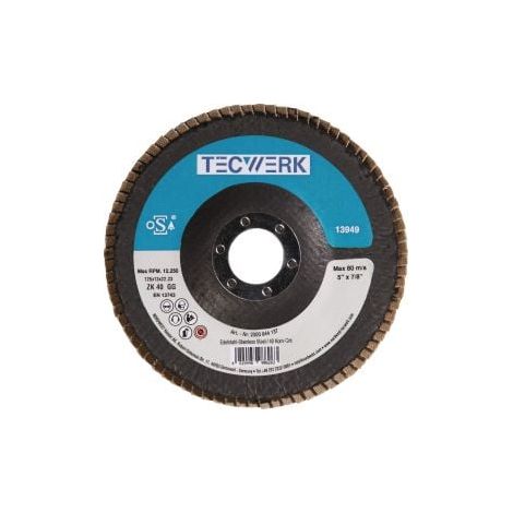 Disque à lamelles Action D.125mm K.80 conique INOX ZK TECWERK (1/2)