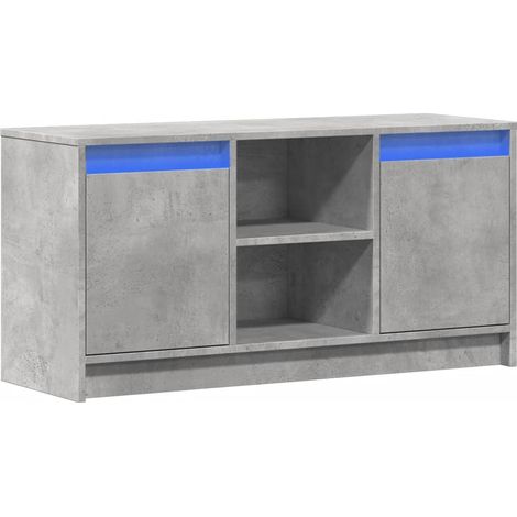 Mobile TV multimediale scaffale per televisione televisore buffet sala da pranzo soggiorno camera da letto con LED 100 x 34 x 50 cm pannelli compositi grigio 020026432
