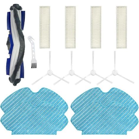 Accessoires pour les autolaveuses Tefal Rowenta X-Plorer Série 60 RG7447 RG7455WH : brosse principale, brosse latérale, filtre, C (1/5)