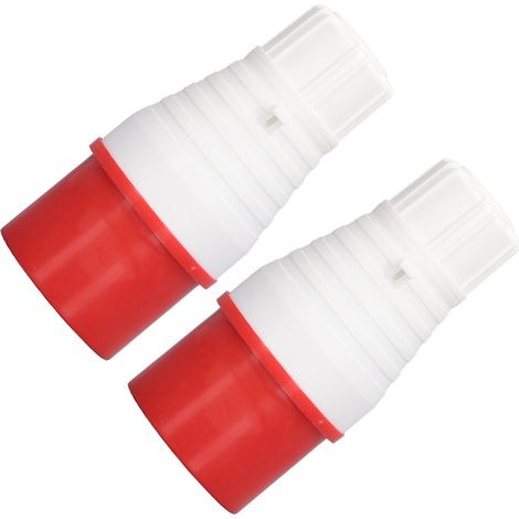 2 x 5-polige Industriesteckdosen, 32 A, IP44, wasserdicht, Ersatz für PP-Messingsockel, 220–380 V / 240–415 V, Stecker (1/5)