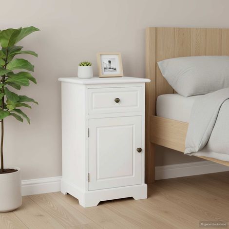 vidaXL Table de chevet bois de pin 35x32x59 cm (1/5)
