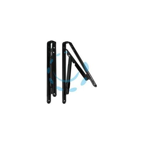 MENSOLE PIEGHEVOLI NERE - mm.200x200 colore nero