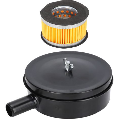 Filtre silencieux noir pour compresseur d'air, amortisseur de bruit pour ventilateurs, chaudières, orifices d'échappement en fer (1/5)