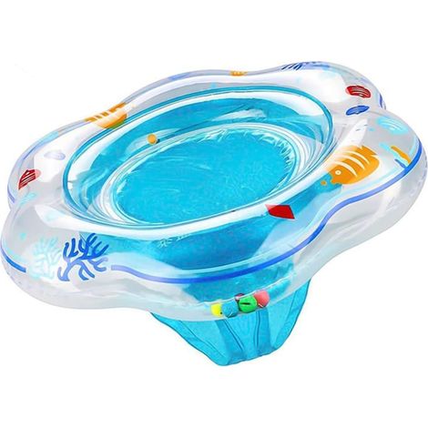 Bouée gonflable licorne, matelas gonflable transparent pour enfants, bouée licorne. (1/5)