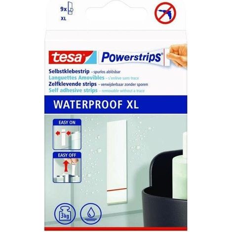 Tesa Powerstrips Waterproof XL nastro adesivo bianco