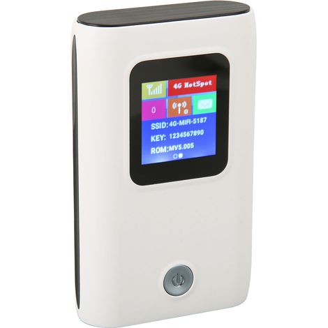 Routeur WiFi 4G avec emplacement pour carte nano SIM, 300 Mbps, capacité de 10 utilisateurs, fonction de batterie externe et point d'accès WiFi mobile pour l'Europe (1/5)