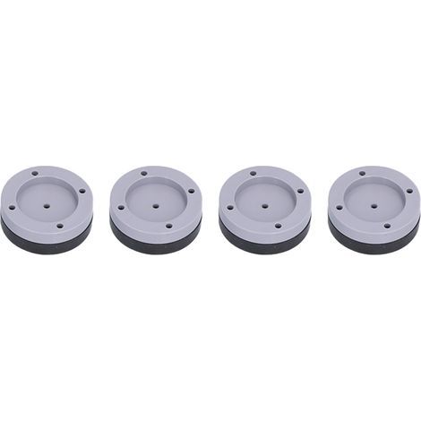 Lot anti-vibration pour machine à laver, patins antidérapants universels en caoutchouc gris (lot de 4, hauteur 1.5 cm) (1/5)