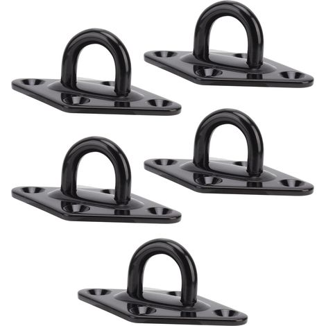Lot de 5 œillets en acier inoxydable épais pour lustres, ventilateurs de plafond, sacs de lestage et balançoires suspendues (8 mm / 0,31 po). (1/5)