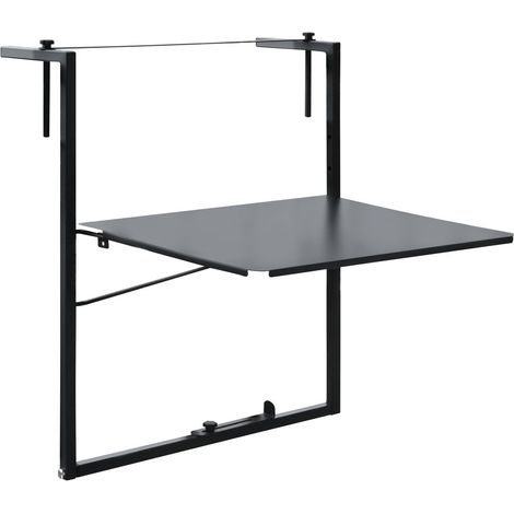 Table de balcon réglable 55x45 cm Anthracite