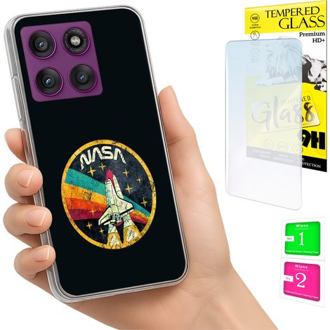 Funda para Motorola Edge 60 Pro con carcasa trasera y cristal 9H. (1/5)