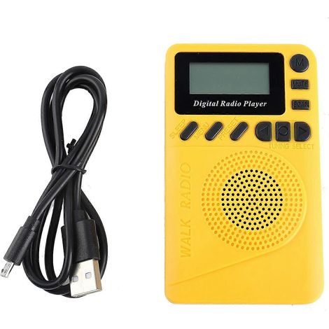 Radio numérique DAB de poche Mini radio numérique DAB+ avec lecteur MP3, radio FM et écran LCD (1/4)