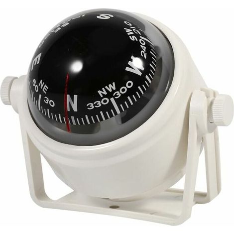 Adjustable Multifunction Compass Travel Navigation Compass Dashboard Mount for Car Sea Marine Boats (1/5)