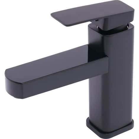 Robinet pour vasque, noir, affichage numérique, monocommande (1/5)