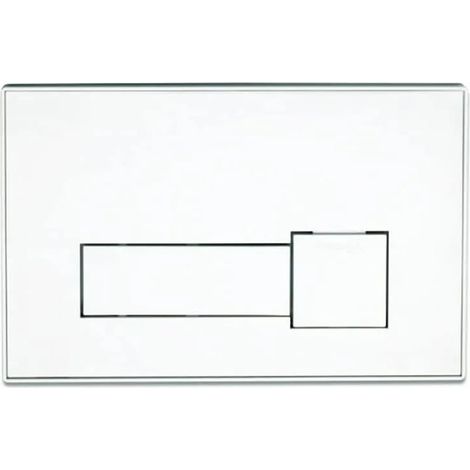 Placca di comando ti bianca in abs meccanica doppio scarico per cassette bsilent e andromeda plus bampi cplatibia (1/4)