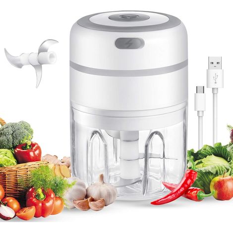 Mini robot culinaire, hachoir rechargeable USB