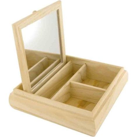 Coiffeuse - INNEO - Arrondie - Bois massif - Miroir inclus - 40 cm de profondeur