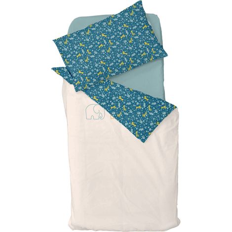 Parure de couette enfant Zanimo Multicolore 100x140 cm (1/3)