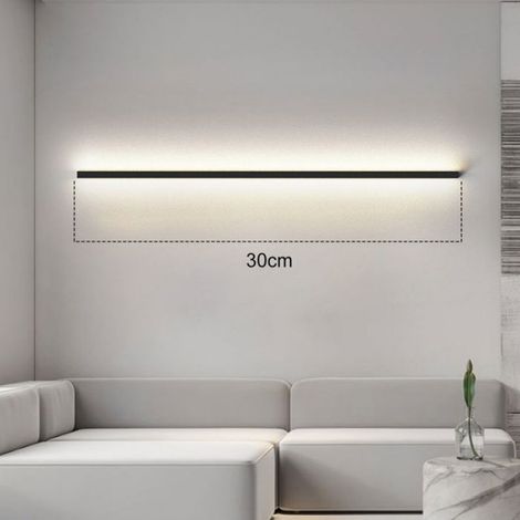 Applique Murale - Led Rechargeable - Sans Fil - Design Minimaliste Lineaire - Pour Chambre Salon Couloir - 1 Unite (1/5)