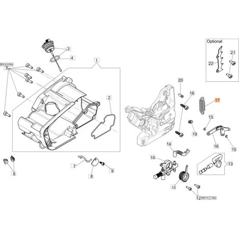 Molla ORIGINALE OLEOMAC per motosega GST 360 50270043AR