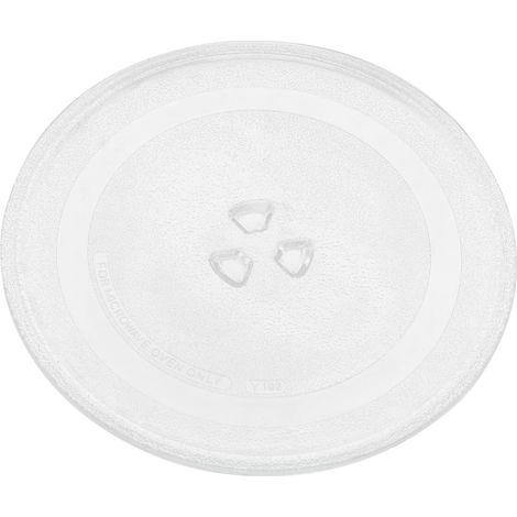 Plateau Tournant En Verre Pour Micro-Ondes 9.80 in Plaque De Remplacement Pour Micro-Ondes Plateau Tournant Universel Facile À Installer Et À Nettoyer Pour Remplacer Un Cassé (1/5)