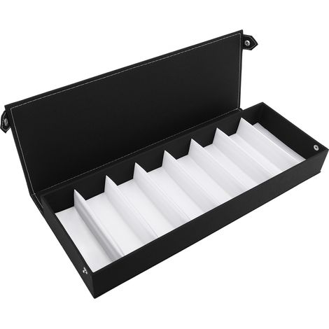 Boîte de rangement pour lunettes de soleil à 8 compartiments, anti-poussière, présentoir et plateau de rangement (1/5)