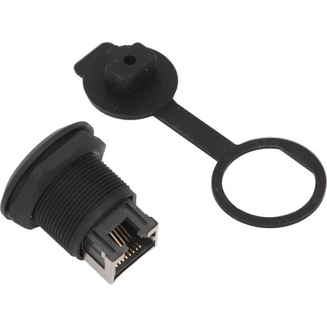 Connecteur Ethernet RJ45 industriel encastrable étanche pour panneau, coupleur traversant LAN (1/5)